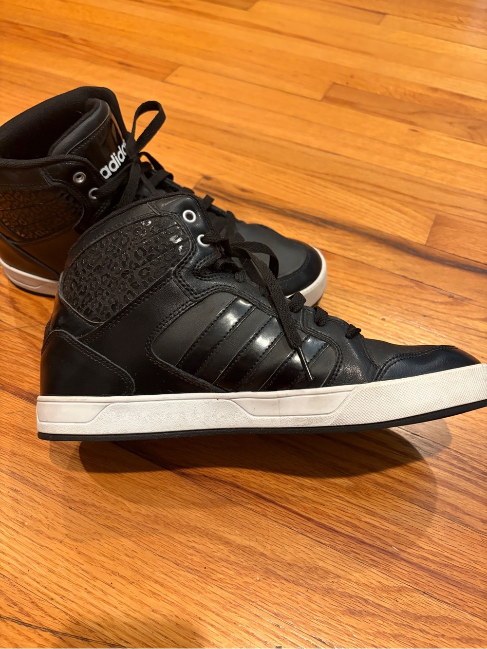 Adidas NEO BBNEO Raleigh Mid Black High Top Sneakers